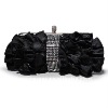 Delicate ruffles rhinestone evening clutch bag 063