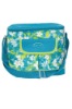 Deluxe Blue Flower Canvas Cooler Bag/Lunch Box Tote