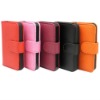 Deluxe Dual-Use wallet  Leather Chrome Hard Case Cover For iPhone 4 4S