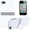 Deluxe Hard PC Case Cover Skin  w/ Chrome Pop Out stand For Apple Mobilephone