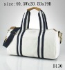 Design brand white canvas women travel hobo bags