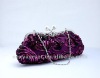 Designer Black Lace Rose Handbag 063