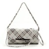 Designer Stripe PU Evening Bag