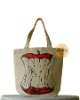 Designer Tote Bag "Apple Alone" from heavy canvas