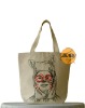 Designer Tote Bag "Rabbit" from heavy canvas