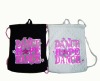 Designer drawstring backpack