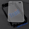Detachable Bumper and Transparent Plastic Back Plate Hard Case Cover for iPhone 4