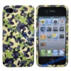 Detachable Front and Back Camouflage Case for iPhone 4/4S with Clothing Coated