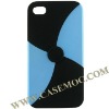 Detachable Matte Hard Plastic Case Cover for iPhone 4(Baby Blue)