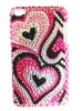 Diamond Back Cover For HTC Wildfire Confused Hearts 072/A5