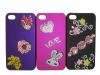 Diamond Cell Phone Crystal Case For iPhone 4--Water Print