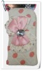 Diamond Cotton Fabric Phone Case/Wrist Bag