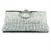 Diamond Evening Clutch party wedding Bag Silver Gold