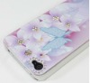 Diamond Flower Hard Skin Case Cover for iPhone 4G new