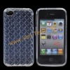 Diamond Lattice Plastic Hard Cover Case Protector for Apple iphone 4s