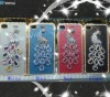 Diamond Peacock Design Chrome Diamond Case for iPhone 4S 4G.Different Colors.Gift Package