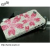Diamond bling hard case for iphone4 with crystal case