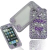 Diamond hard case for iphone 3gs ,with front cover ,many designs