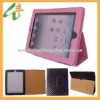 Diamond pattern faux leather tablet stand case for apple IPad2