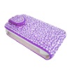 Diamonte Flip Case for Blackberry 9800 Plain Purple