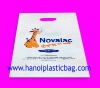 Die cut handle plastic bag