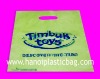 Die cut handle plastic bag