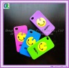 Different color embossed silicone smile case for iphone 4g/4gs