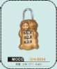 Digit resettable steel luggage lock