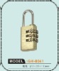 Digit resettable steel luggage lock