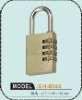 Digit resettable steel luggage lock