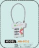 Digit resettable steel luggage lock