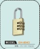 Digit resettable steel luggage lock