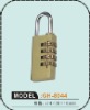 Digit resettable steel luggage lock