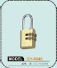 Digit resettable steel luggage lock