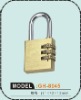 Digit resettable steel luggage lock