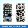 Dog paw mobile phone case for iphone 4G