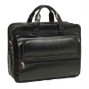 Double Compartment Faux Leather Laptop Briefcase