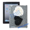 Double Heart Pattern Rhinestone Cases For iPad 2
