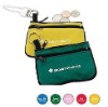 Double zippered coin purse with key ring