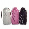 Drawstring Bag with Dots Design, Various Materials are Available