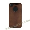 DreamPlus Chromed Metal Hard Case for iPhone 4S/ iPhone 4(Coffee)