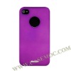 DreamPlus Chromed Metal Hard Case for iPhone 4S/ iPhone 4(Purple)