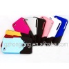 Dual Color  Rubberized  Protector Rubber Case for iPhone 4G