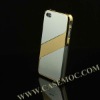 Dual Colors Metal Case Cover for iPhone 4S/ iPhone 4(Silver/Golden)