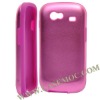 Dual Layer Aluminum Metal Hard Case Cover for Samsung Nexus S i9020 With Silicone Edge(pink)