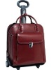 Durable Leather Vertical Detachable-Wheeled Ladies' Briefcase