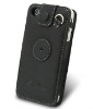 Durable PU leather skin back cover case for iPhone 4S