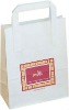 Durable Printing White Kraft/Craft Paper Grocery Bags