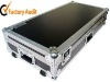 Durable heavy duty black PVC aluminum flight case