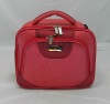 Durable red makeup bag